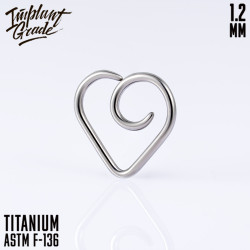 Дэйс Сердечко IG 1.2 мм титан