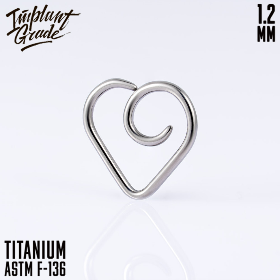 Дэйс Сердечко IG 1.2 мм титан