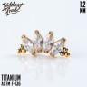 Накрутка NEW 4K Marquise Bead IG 1.2 мм титан