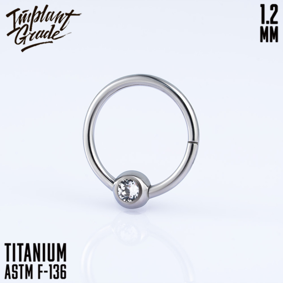 Кольцо-кликер Globe IG 1.2 мм титан