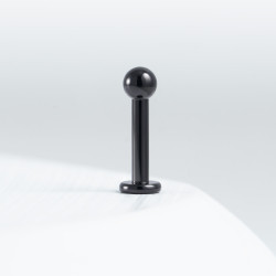Лабрет Black IG 1.2 мм титан+PVD