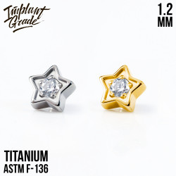 Накрутка Crystal star IG 1.2 мм титан