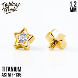 Накрутка Crystal star IG 1.2 мм титан