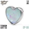 Накрутка Heart Opal IG 1.6 мм титан 
