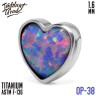 Накрутка Heart Opal IG 1.6 мм титан 