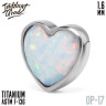 Накрутка Heart Opal IG 1.6 мм титан 