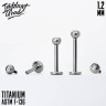 Лабрет Crystal IG 1.2 титан