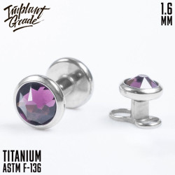 Накрутка Amethyst IG 1.6 мм титан
