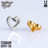 Накрутка Heart Symbol MINI IG 1.2 мм титан