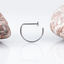Кольцо в нос D-ring IG титан