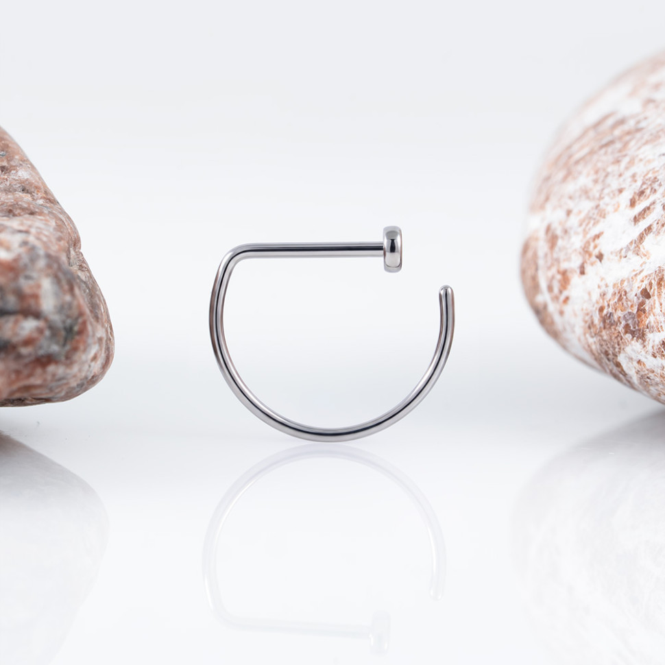 Кольцо в нос D-ring IG титан