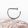 Кольцо в нос D-ring IG титан