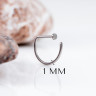 Кольцо в нос D-ring IG титан