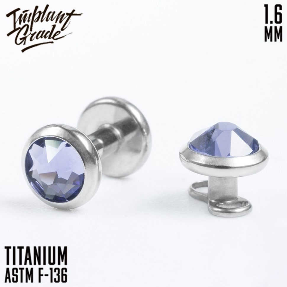 Накрутка Tanzanite IG 1.6 мм титан