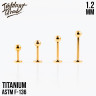 Лабрет Gold IG 1.2 титан+PVD 
