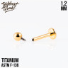 Лабрет Gold IG 1.2 титан+PVD 