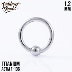 Кольцо IG 1.2 мм титан 