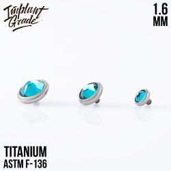 Накрутка Blue Zircon IG 1.6 мм титан