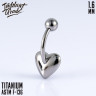 Банан Simple Heart IG 1.6 мм титан