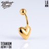 Банан Simple Heart IG 1.6 мм титан