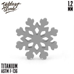 Накрутка C snowflake Implant Grade 1.2 мм титан