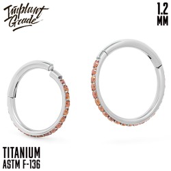 Кольцо-кликер Twilight Orange IG 1.2 мм титан