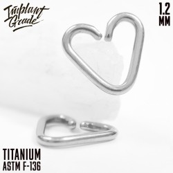 Кольцо дэйс Heart IG 1.2 мм титан