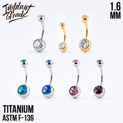 Банан 2 Gem Crystal IG 1.6 мм титан