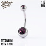 Банан 2 Gem Crystal IG 1.6 мм титан