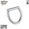 Кольцо-кликер D-ring IG 1.2 мм титан