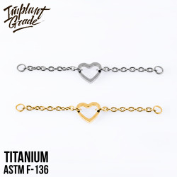 Подвеска Chain Heart IG титан