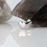 Лабрет 3D Heart Сталь 