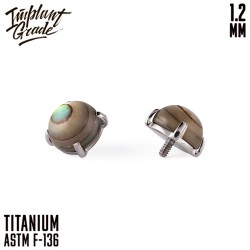 Накрутка Hemi Abalone Shell IG 1.2 мм титан