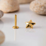 Лабрет 3D Star Сталь