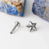 Лабрет 3D Star Сталь