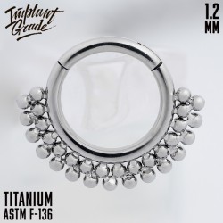 Кольцо-кликер Double Crown IG 1.2 мм титан