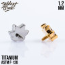 Накрутка Paw crystal IG 1.2 мм титан