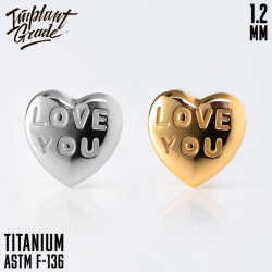 Накрутка Love You Implant Grade 1.2 мм титан 