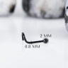 Улитка черная шар 0.8 мм сталь