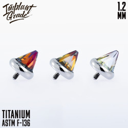 Накрутка Cone Crystal IG 1.2 мм титан
