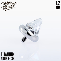 Накрутка Cone Crystal IG 1.2 мм титан