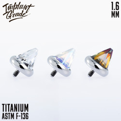Накрутка Cone Crystal IG 1.2 мм титан