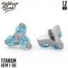 Накрутка Trio Blue Zircon IG 1.2 мм титан