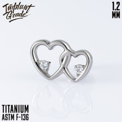 Накрутка Double Heart IG 1.2 мм титан