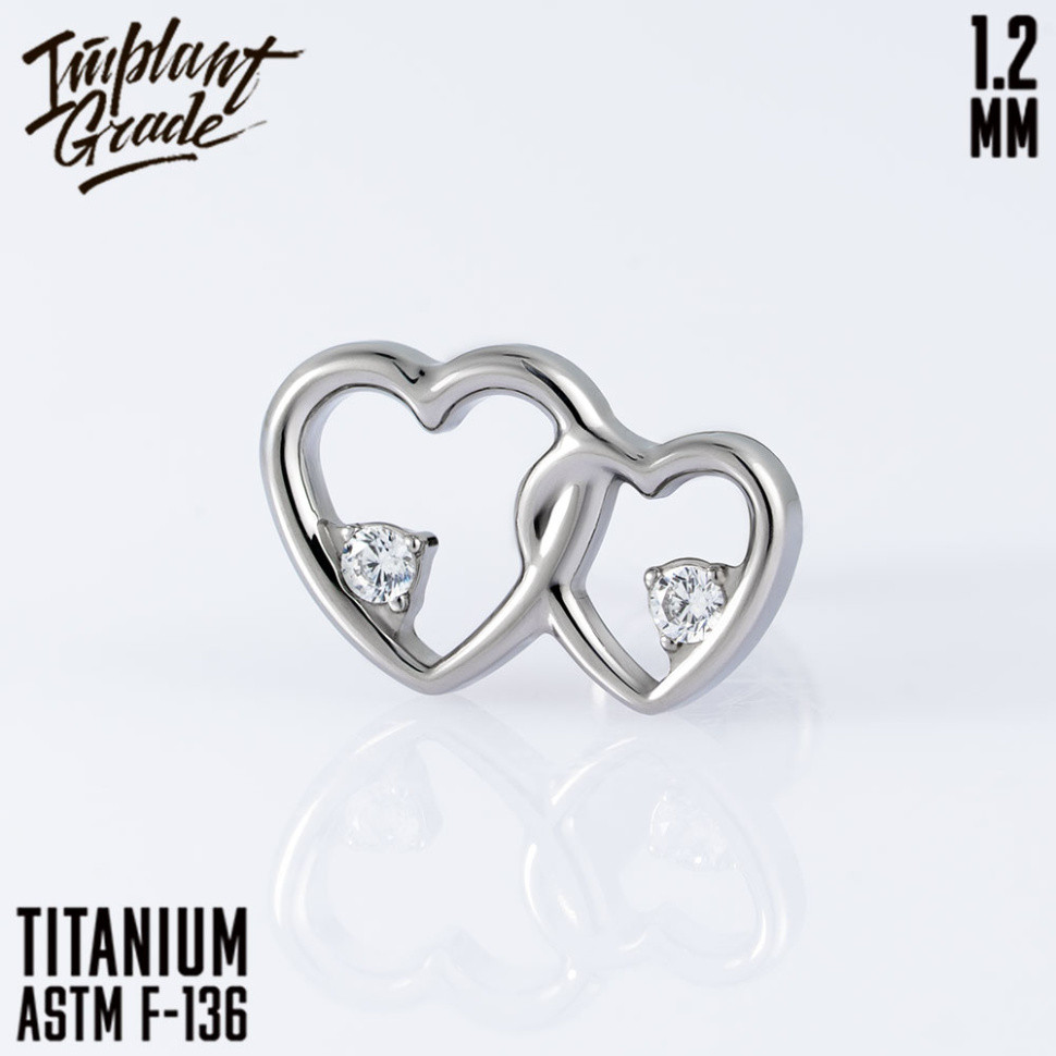 Накрутка Double Heart IG 1.2 мм титан