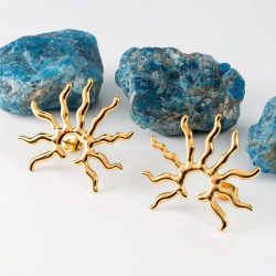 Серьги Sun Сталь 