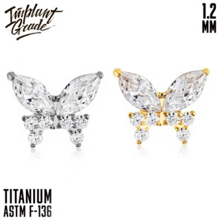 Накрутка Butterfly Monarch IG 1.2 мм титан