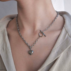 Цепочка Double Heart Сталь