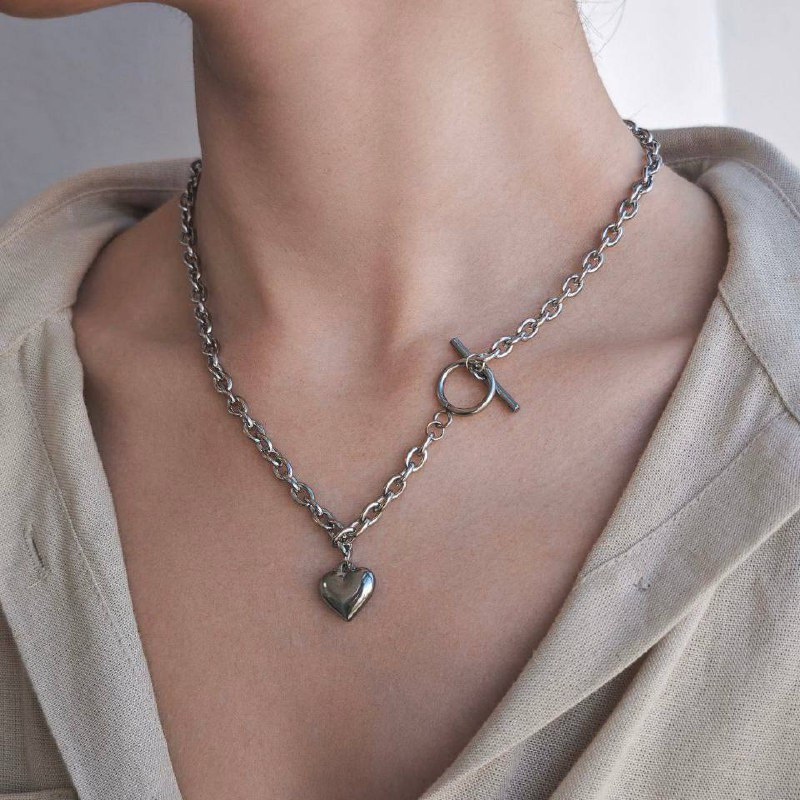 Цепочка Double Heart Сталь