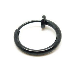 Кольцо обманка черное сталь